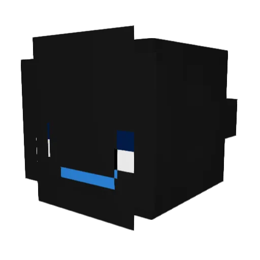 blue_shirt Minecraft avatar head, 3D render