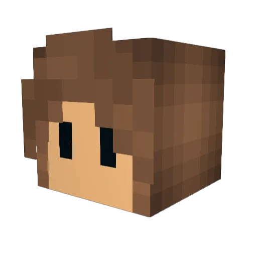 blueapollo067 Minecraft avatar head, 3D render