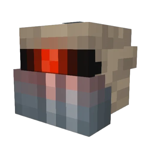 bluebe123 Minecraft avatar head, 3D render