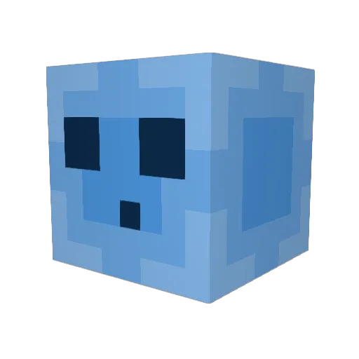 blueberrymann Minecraft avatar head, 3D render