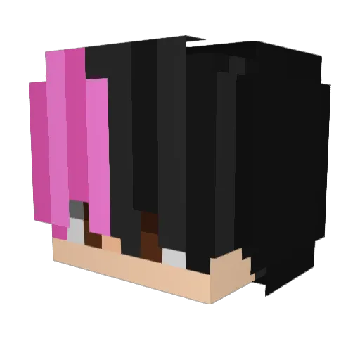 bluebrazil Minecraft avatar head, 3D render