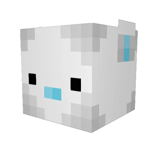 bluebunnies00 Minecraft avatar head, 3D render