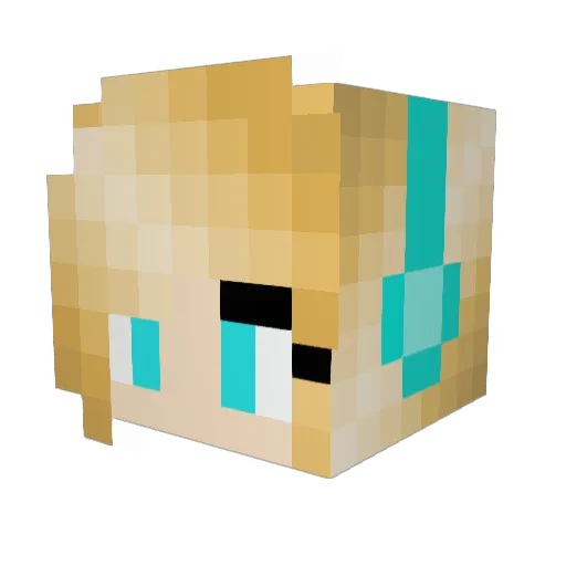 bluecreeper08 Minecraft avatar head, 3D render