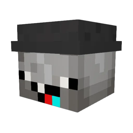 bluecrow123 Minecraft avatar head, 3D render