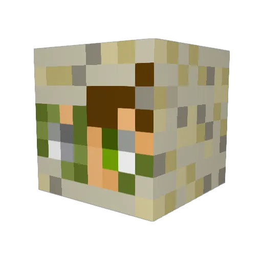 bluedingo69 Minecraft avatar head, 3D render