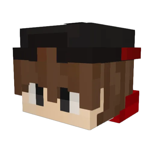 bluedino1015 Minecraft avatar head, 3D render