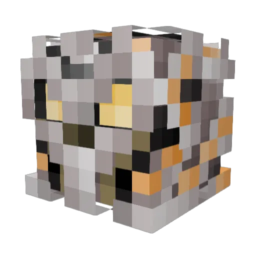 bluedragonr Minecraft avatar head, 3D render