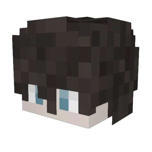 bluee2222 Minecraft avatar head, 3D render