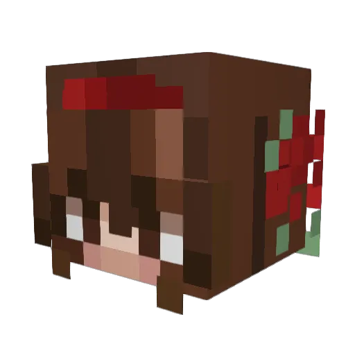 blueeeee_ Minecraft avatar head, 3D render