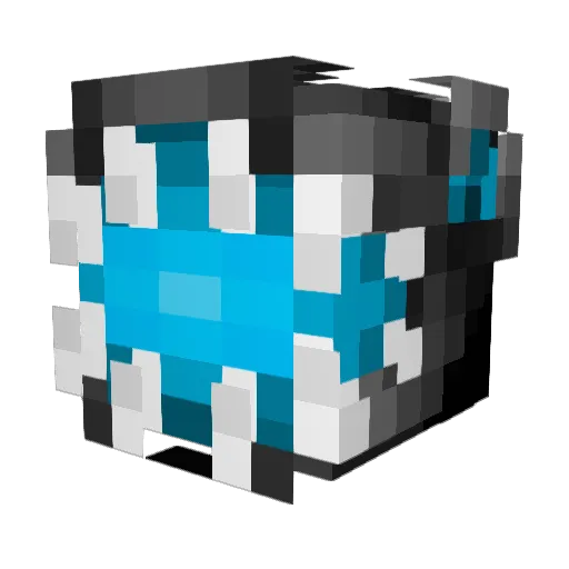 blueenderdragon Minecraft avatar head, 3D render