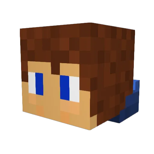 bluefire5287 Minecraft avatar head, 3D render
