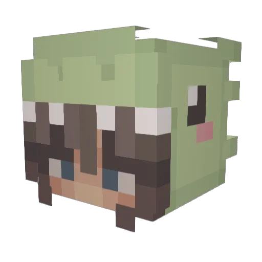 blueflamingo11 Minecraft avatar head, 3D render