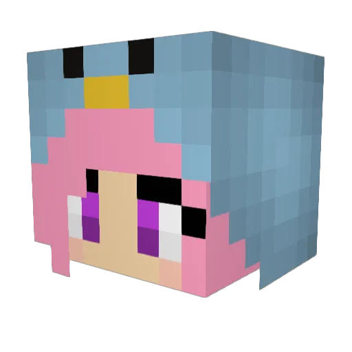 blueflamingo841 Minecraft avatar head, 3D render