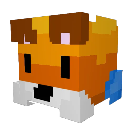 bluefox691 Minecraft avatar head, 3D render