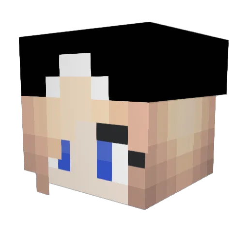 bluegoldfish225 Minecraft avatar head, 3D render