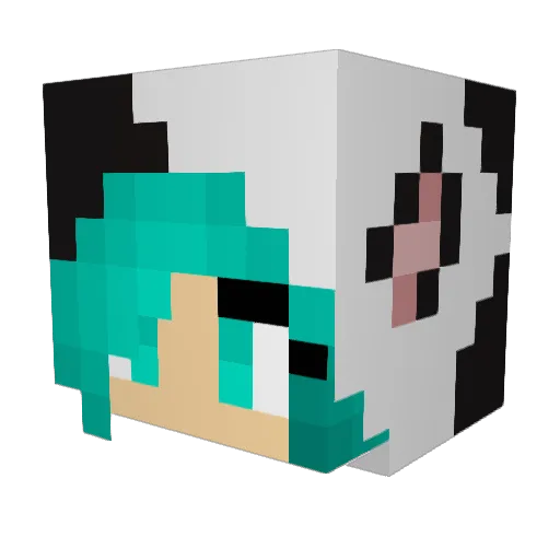 bluegoose13 Minecraft avatar head, 3D render