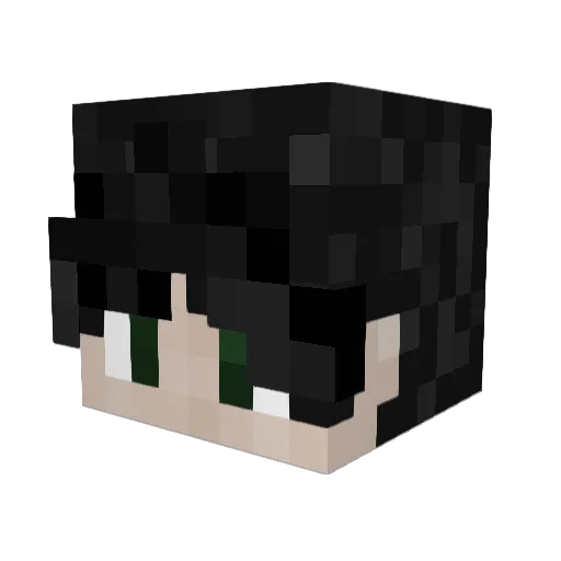 blueheaaven Minecraft avatar head, 3D render