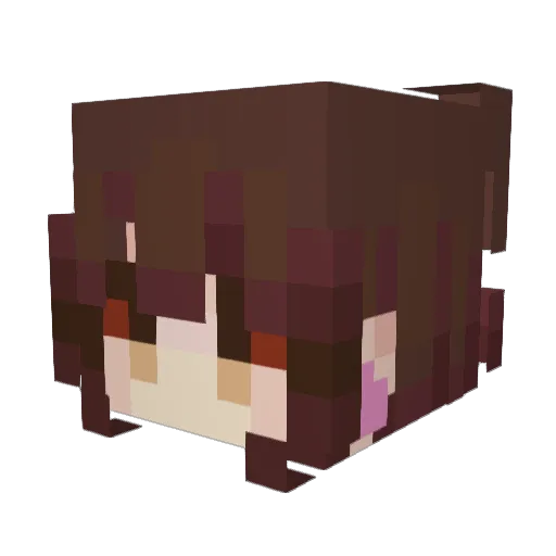 bluehollow Minecraft avatar head, 3D render