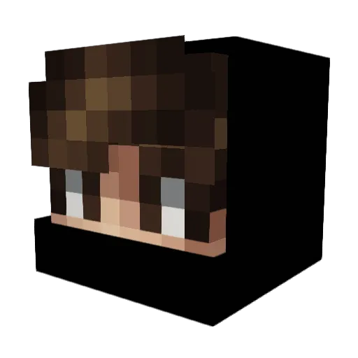bluejazz21 Minecraft avatar head, 3D render