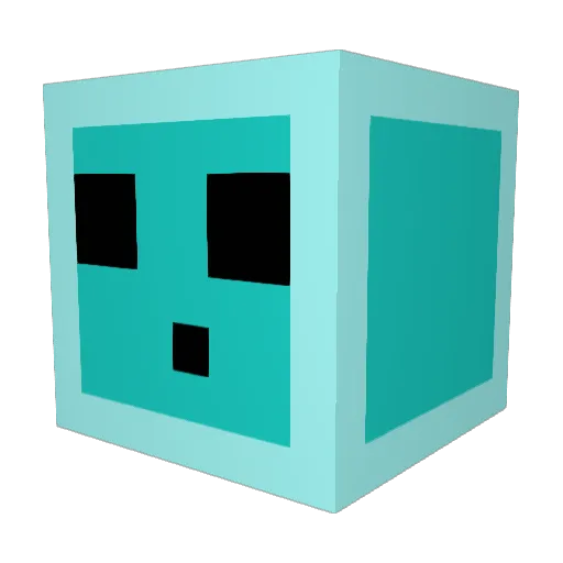 bluejune830 Minecraft avatar head, 3D render