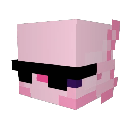 bluekitty2468 Minecraft avatar head, 3D render