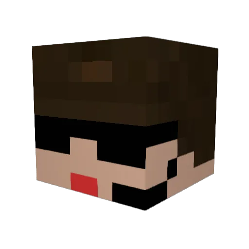 blueluigi1 Minecraft avatar head, 3D render