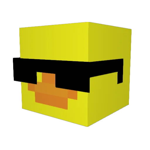 blueman008 Minecraft avatar head, 3D render