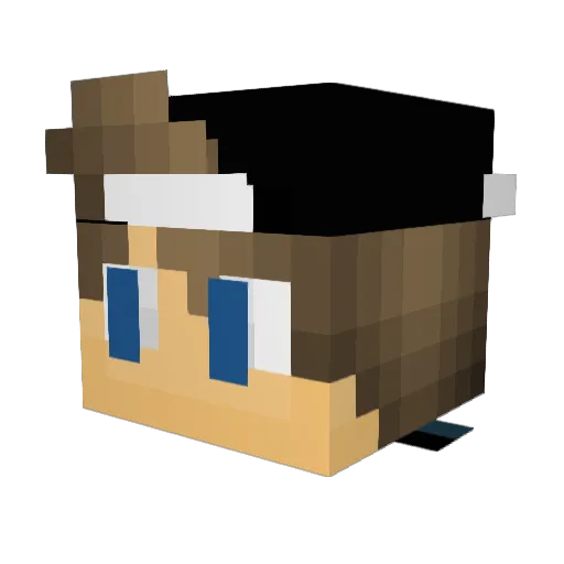 blueman12 Minecraft avatar head, 3D render