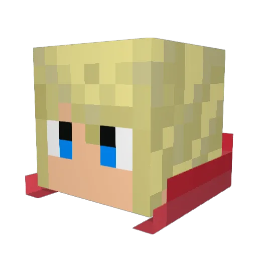 bluemaniac1 Minecraft avatar head, 3D render