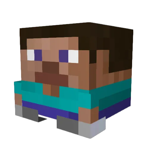 bluemon0808 Minecraft avatar head, 3D render