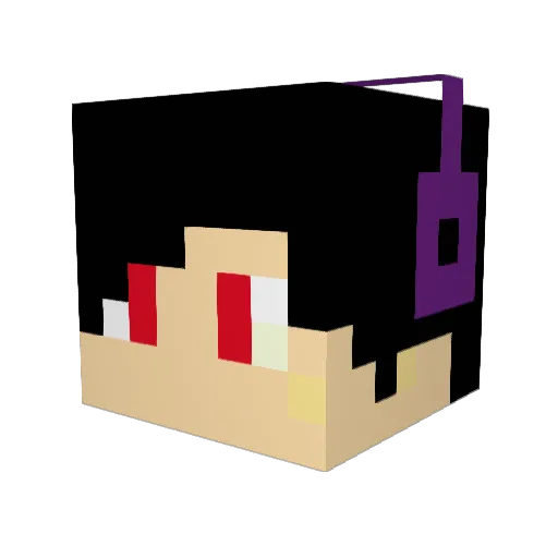 bluemoon535 Minecraft avatar head, 3D render