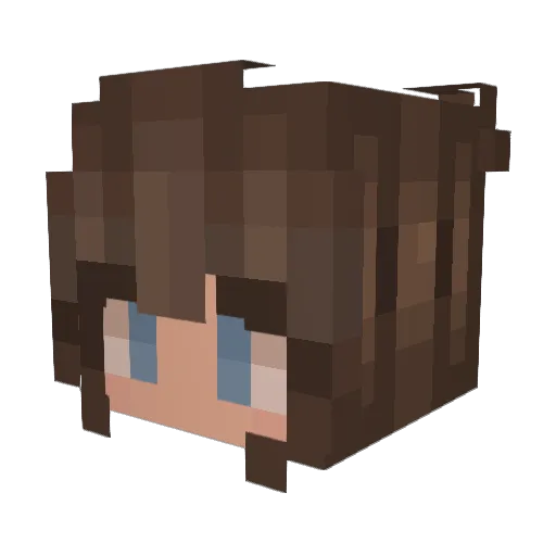 bluenarwal83 Minecraft avatar head, 3D render