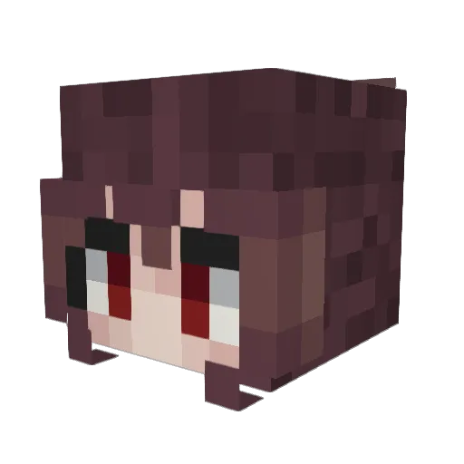 bluenjna747 Minecraft avatar head, 3D render