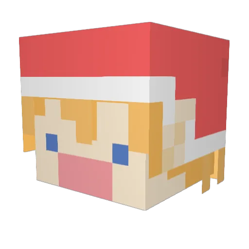 bluenox28 Minecraft avatar head, 3D render