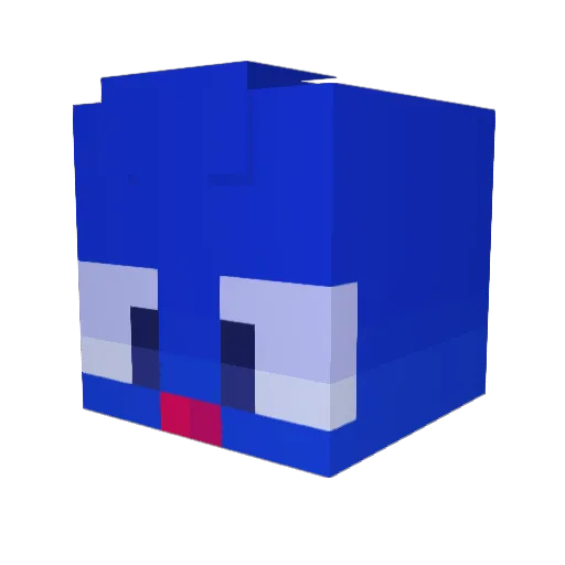 bluepikmin5 Minecraft avatar head, 3D render