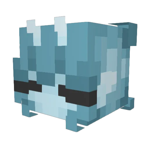 blueprintChaos Minecraft avatar head, 3D render