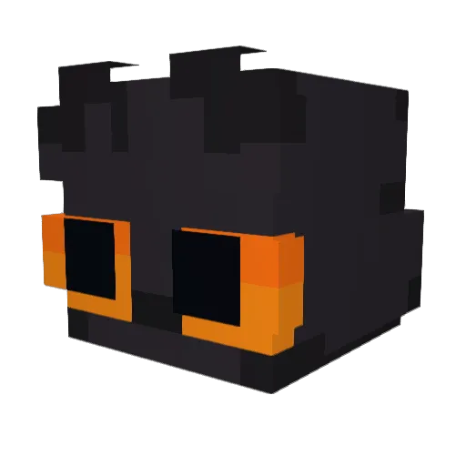 bluers Minecraft avatar head, 3D render