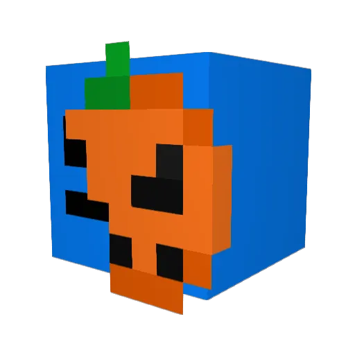 bluersYT Minecraft avatar head, 3D render