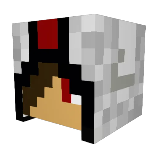 bluesalvation360 Minecraft avatar head, 3D render