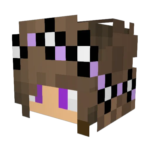 blueseapearl1 Minecraft avatar head, 3D render