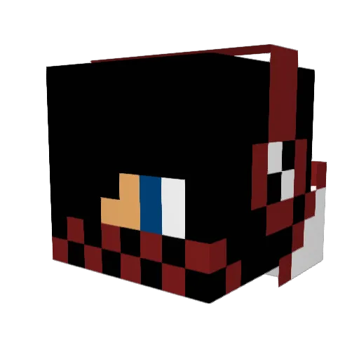 blueseung Minecraft avatar head, 3D render