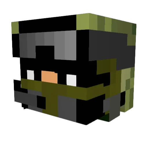 blueshoe824 Minecraft avatar head, 3D render