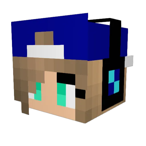 blueskies301 Minecraft avatar head, 3D render
