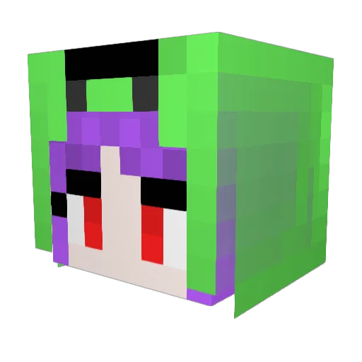 bluesky0000 Minecraft avatar head, 3D render