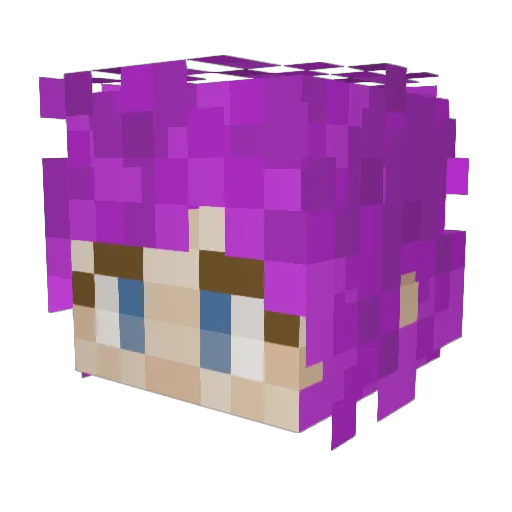 bluesky_mind Minecraft avatar head, 3D render