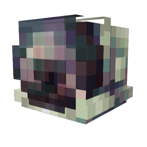 blueskyuwu Minecraft avatar head, 3D render