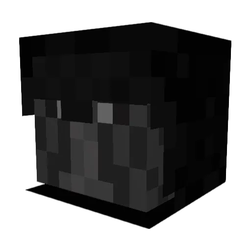 bluesnowball Minecraft avatar head, 3D render
