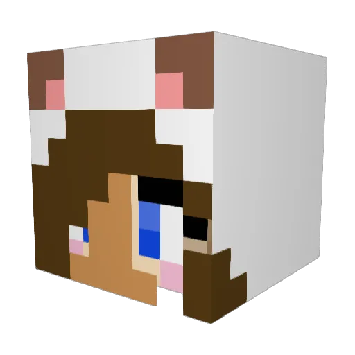 bluesparkles1 Minecraft avatar head, 3D render