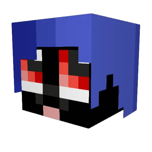 bluestones1111 Minecraft avatar head, 3D render