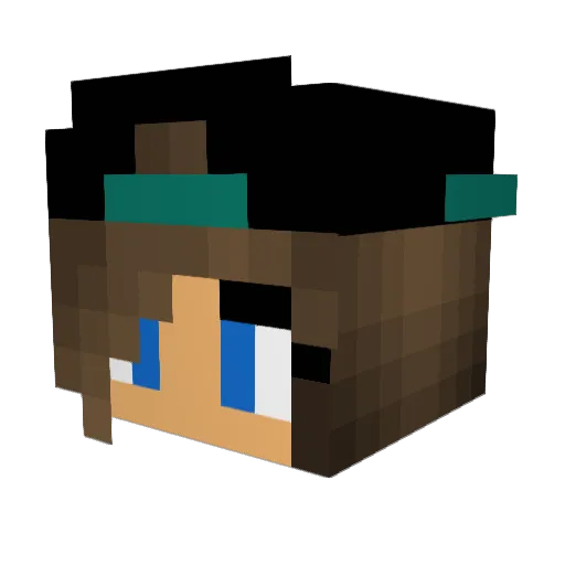 bluesugar3303 Minecraft avatar head, 3D render